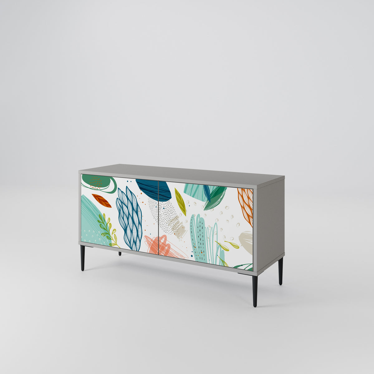 BOTANICAL HURRICANE Móvel de TV Compacto de 2 Portas