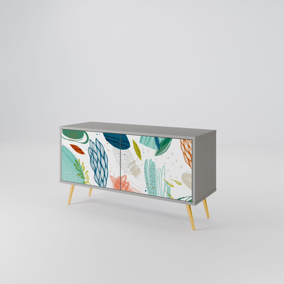 BOTANICAL HURRICANE Móvel de TV Compacto de 2 Portas