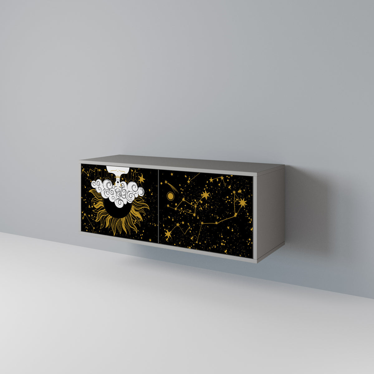 STELLAR CONSTELLATIONS Móvel de TV Compacto de 2 Portas