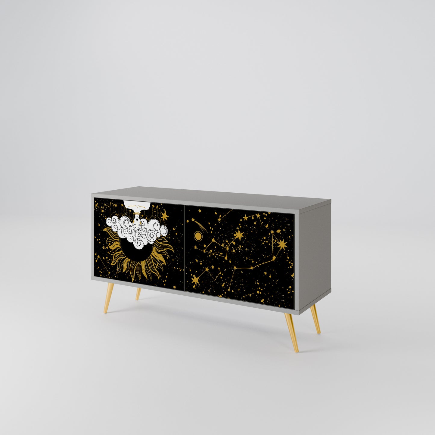 STELLAR CONSTELLATIONS Móvel de TV Compacto de 2 Portas