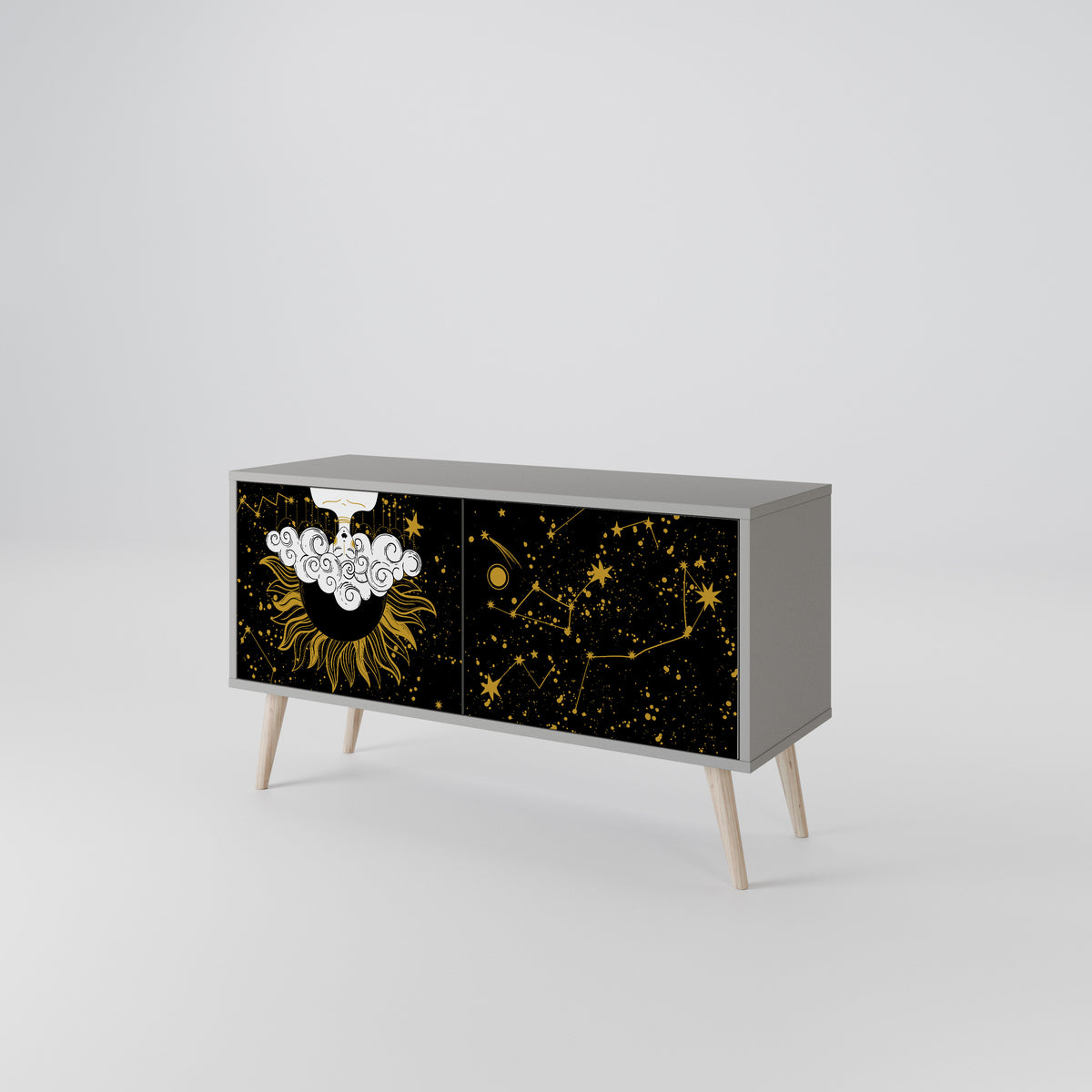 STELLAR CONSTELLATIONS Móvel de TV Compacto de 2 Portas