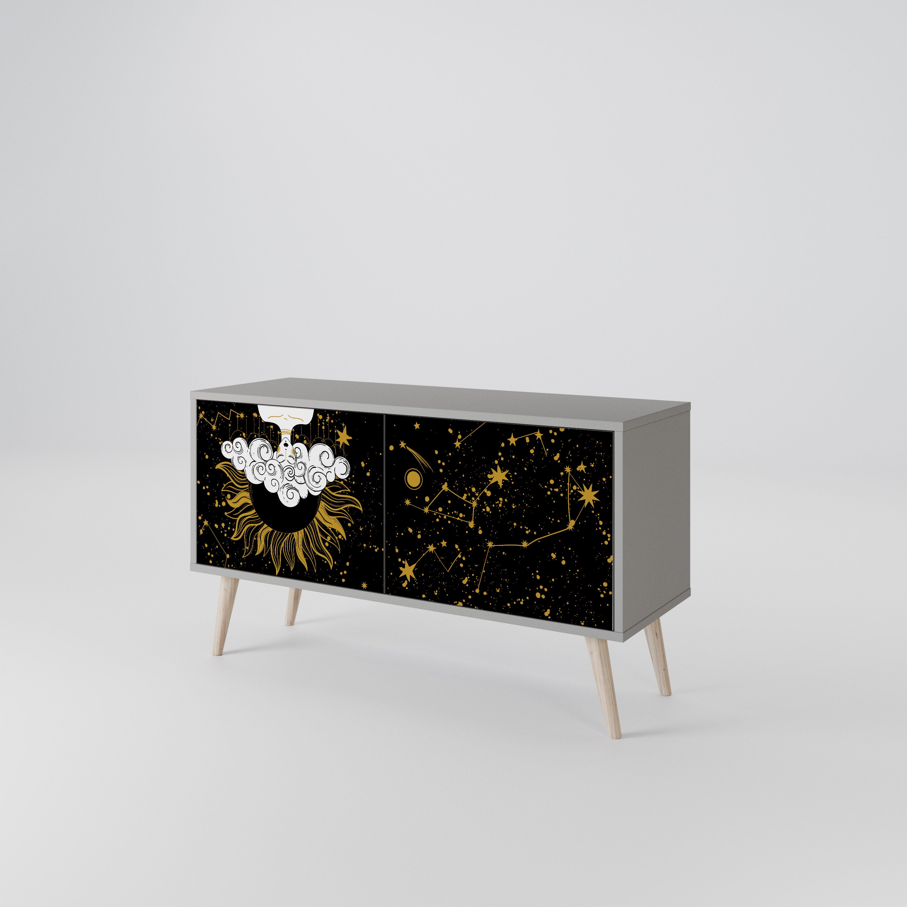 STELLAR CONSTELLATIONS Compact 2-Door TV Cabinet