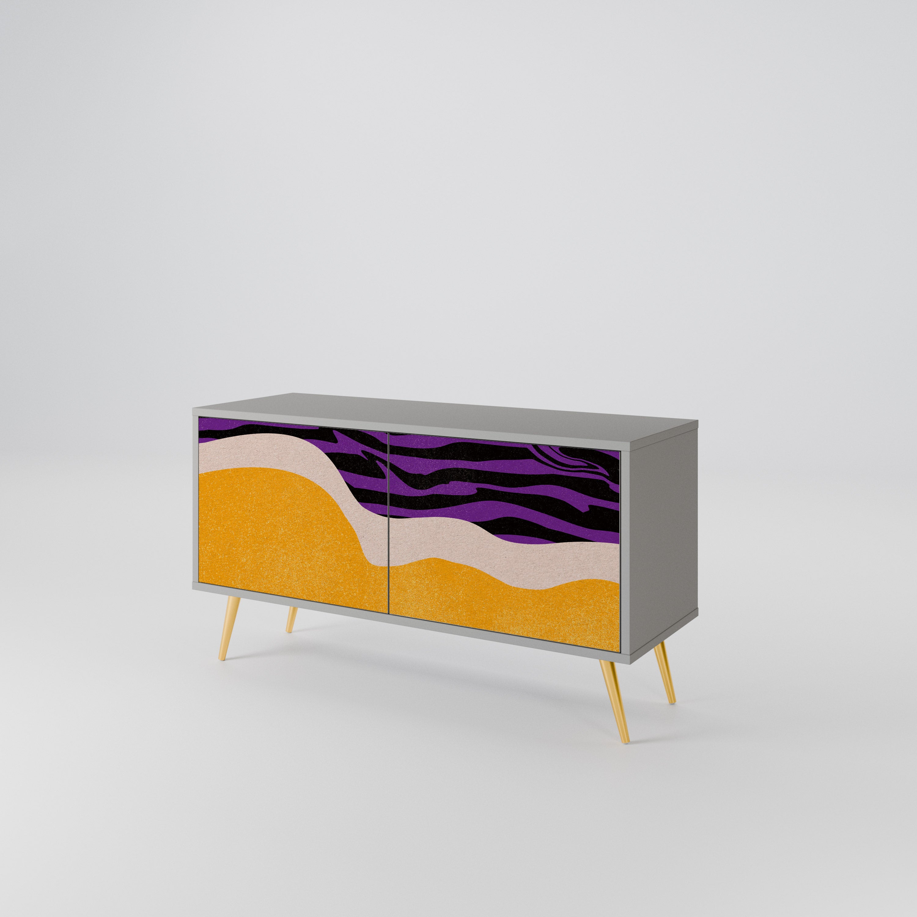 INDEPENDENT BORDER Compact 2-Door TV Cabinet