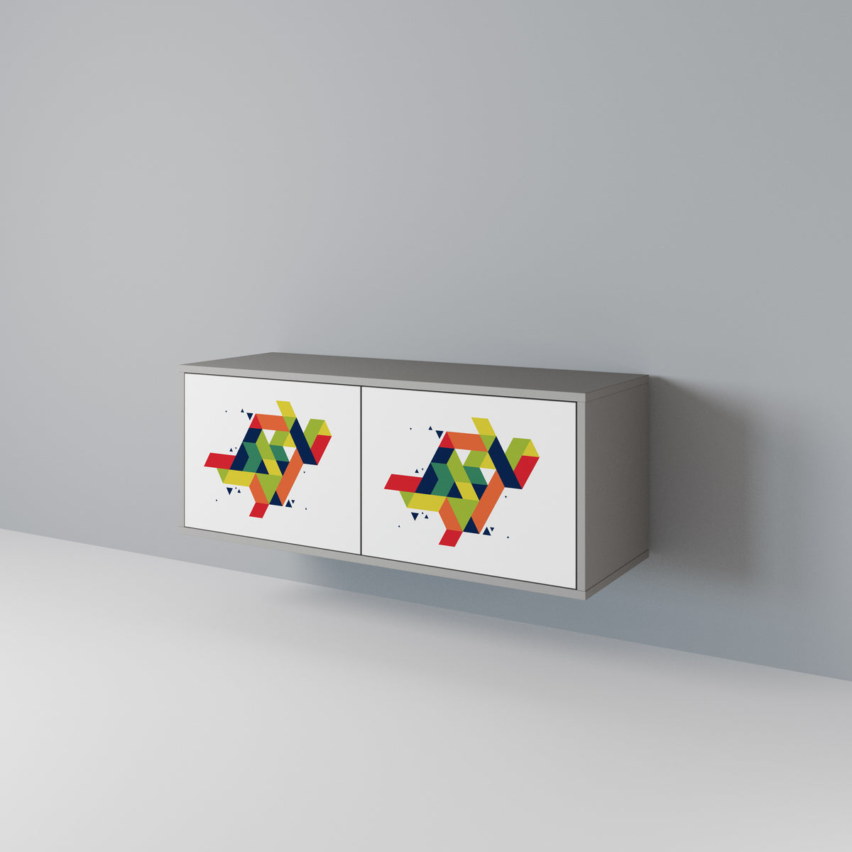 FUTURE SIGN Compact 2-Door TV Cabinet