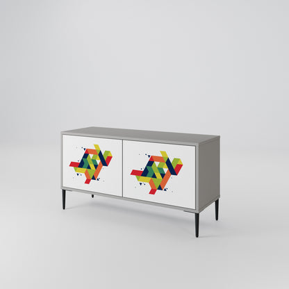FUTURE SIGN Compact 2-Door TV Cabinet