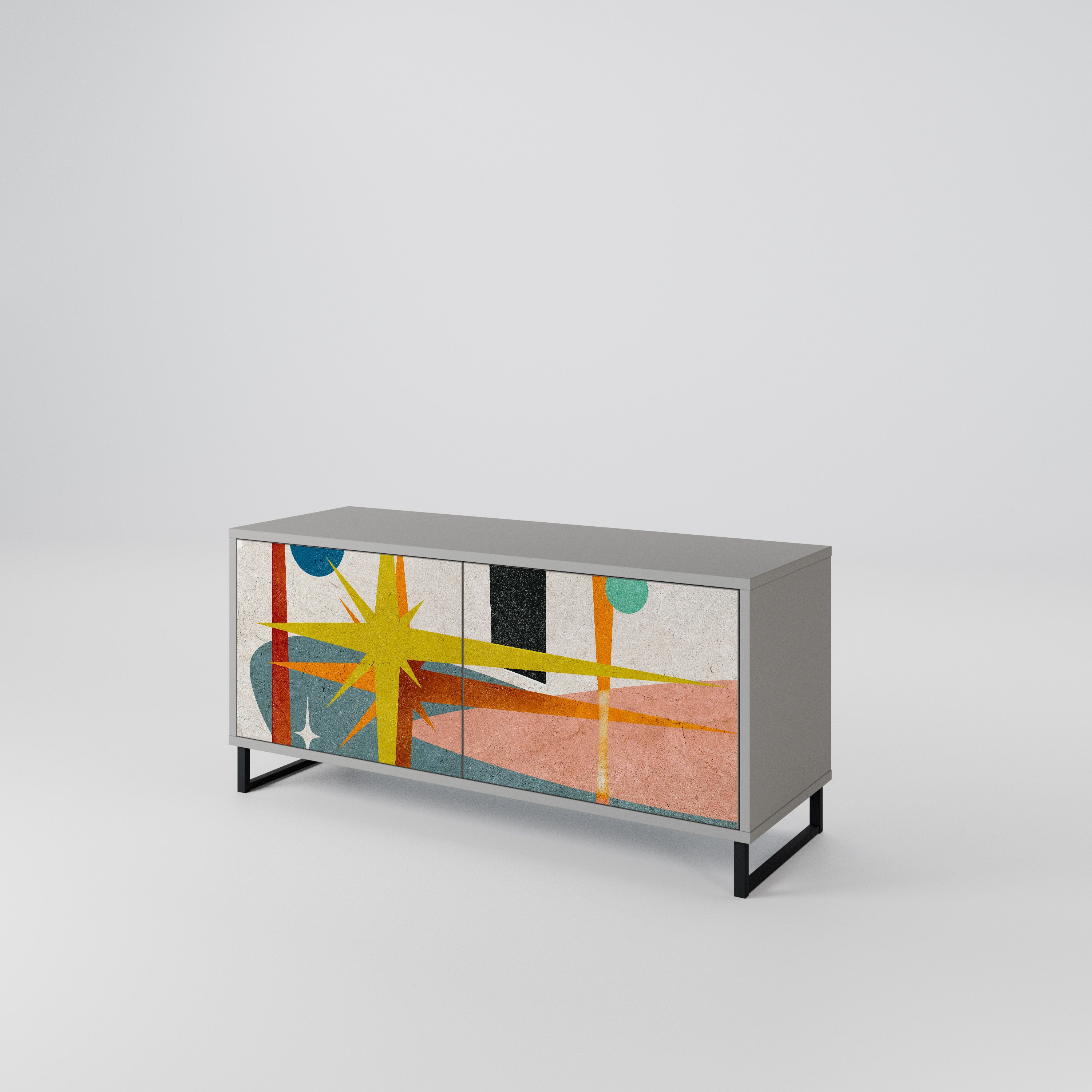 INTERSTELLAR VIBES Móvel de TV Compacto de 2 Portas