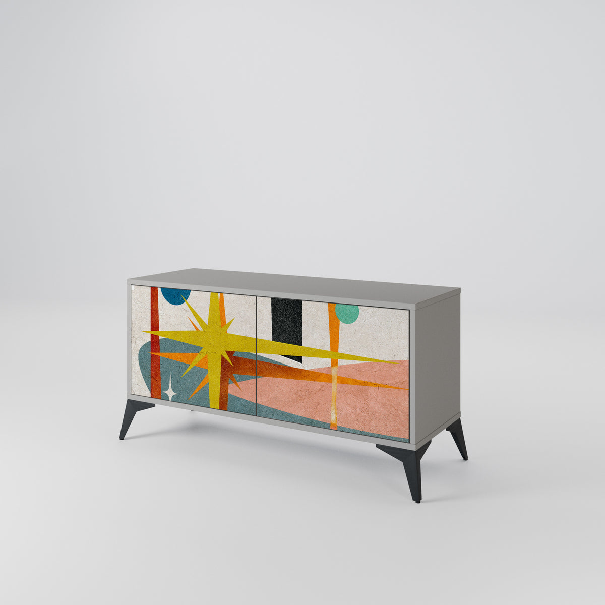 INTERSTELLAR VIBES Móvel de TV Compacto de 2 Portas