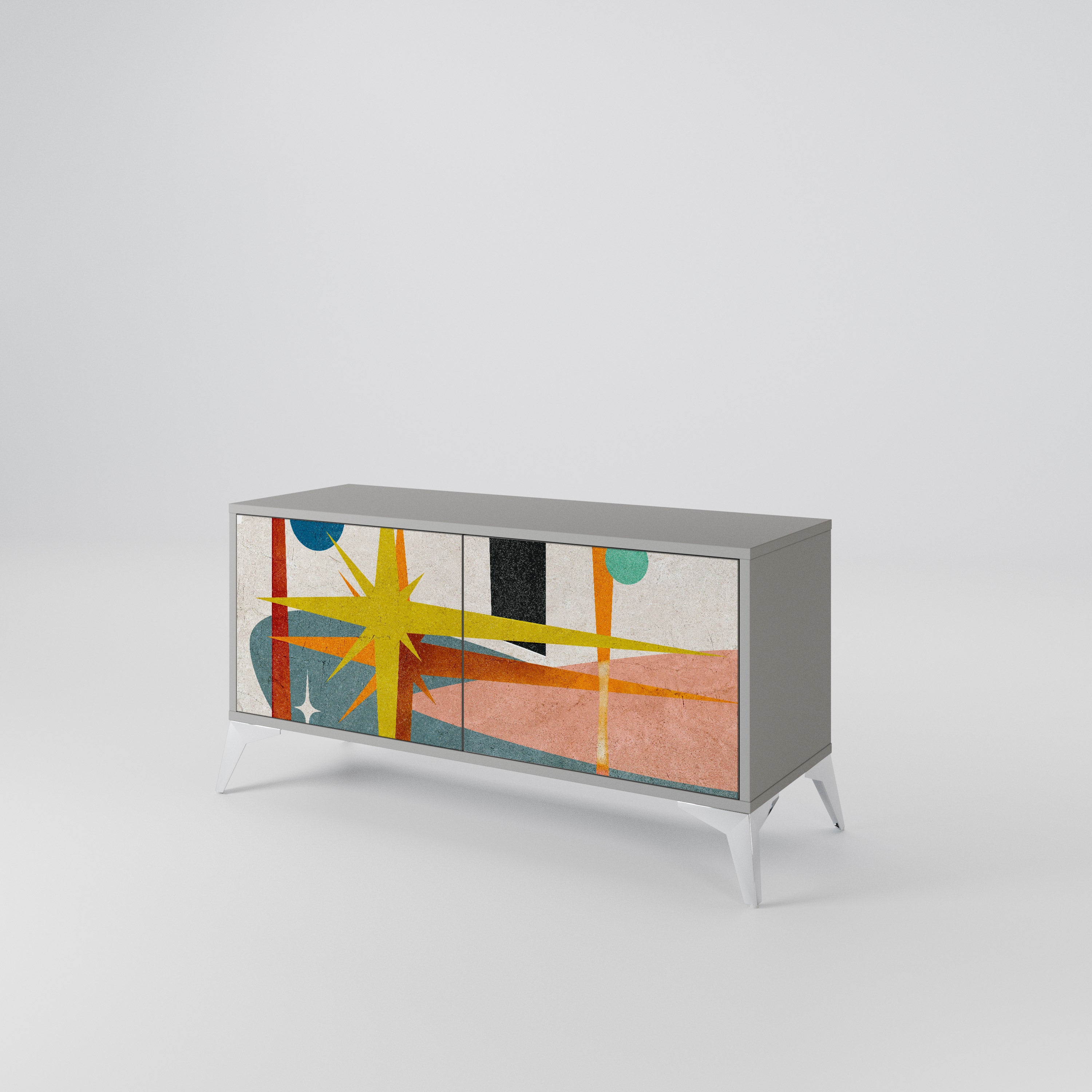 INTERSTELLAR VIBES Móvel de TV Compacto de 2 Portas