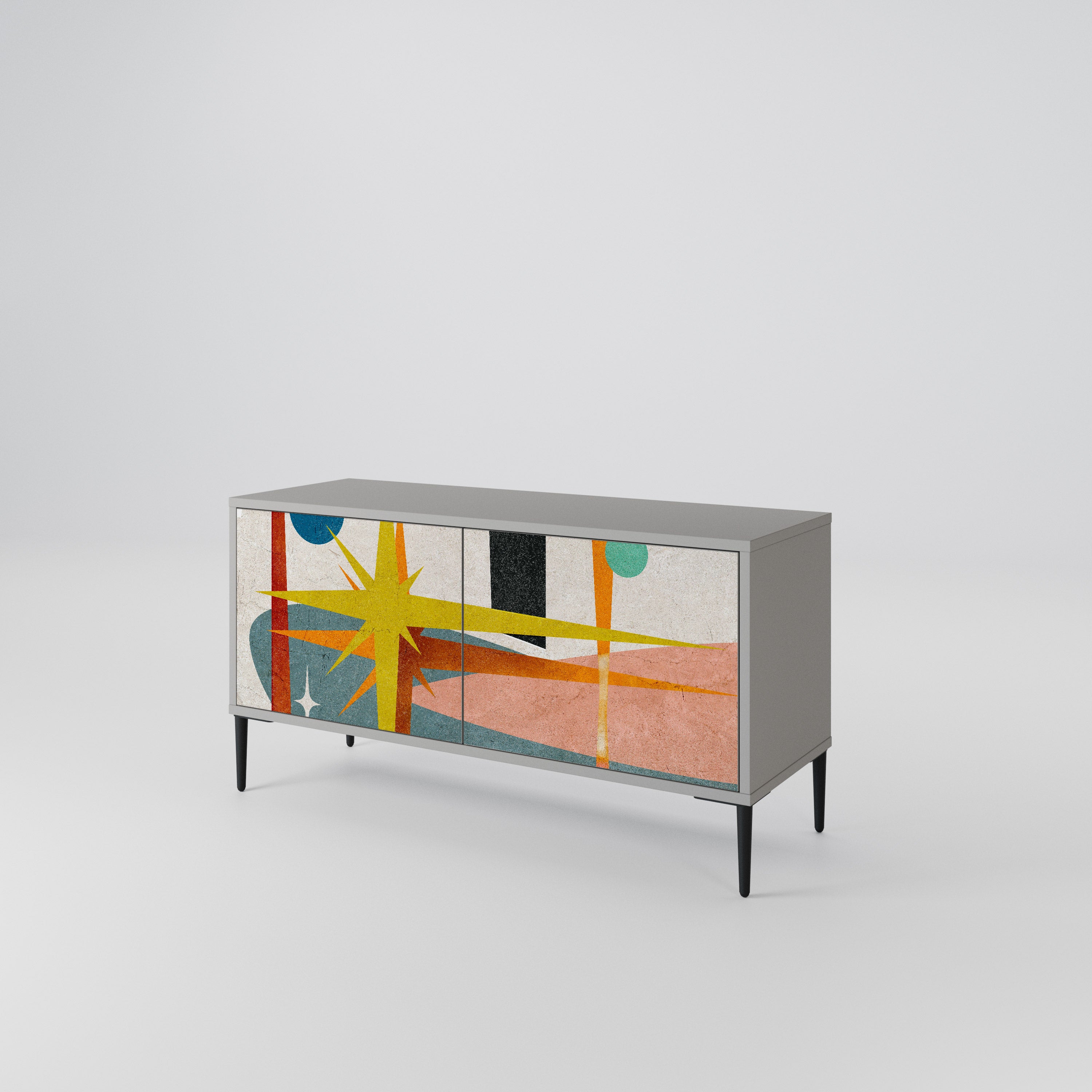 INTERSTELLAR VIBES Móvel de TV Compacto de 2 Portas