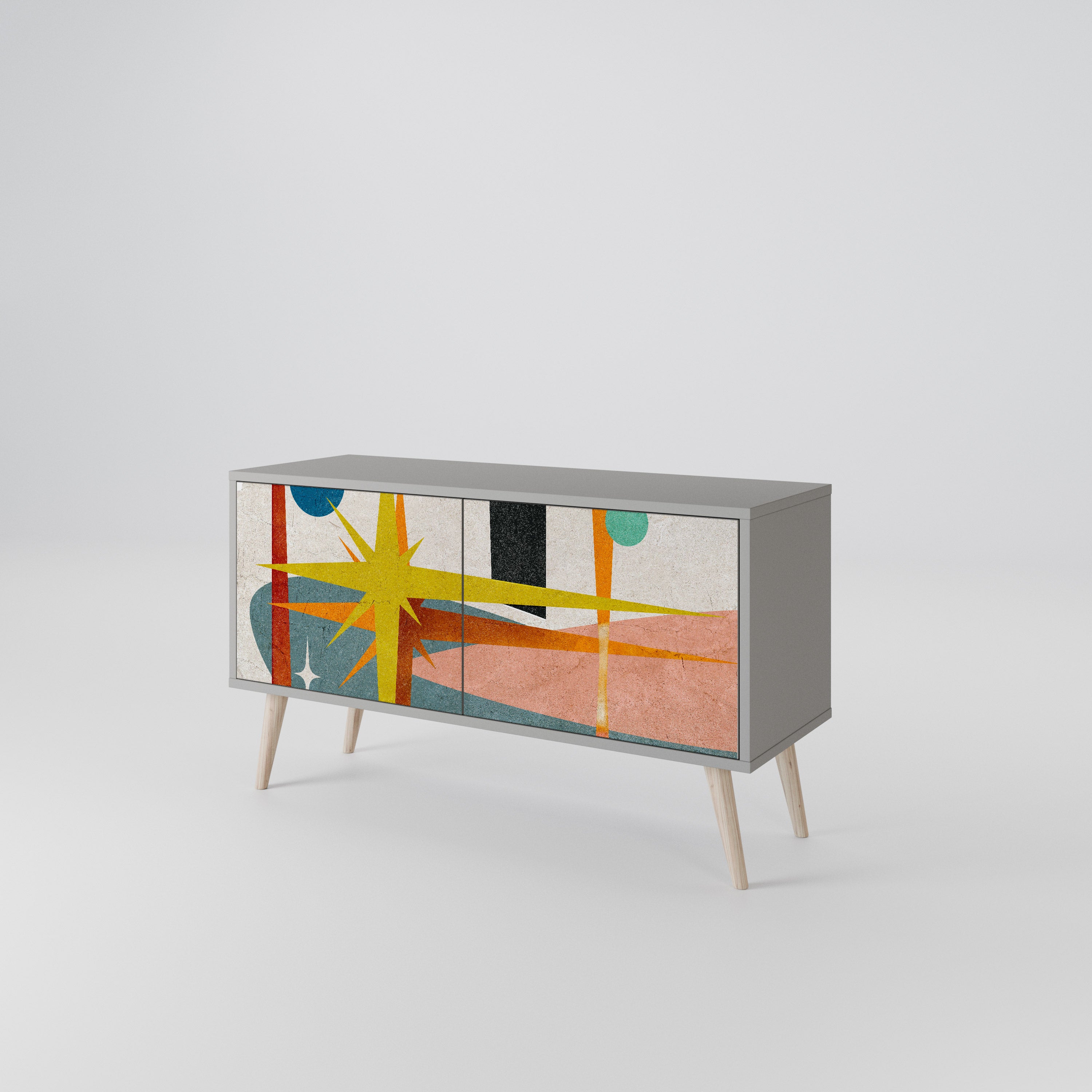 INTERSTELLAR VIBES Móvel de TV Compacto de 2 Portas