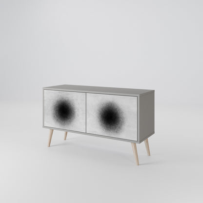 BLACK HOLE Compact 2-Door TV Cabinet