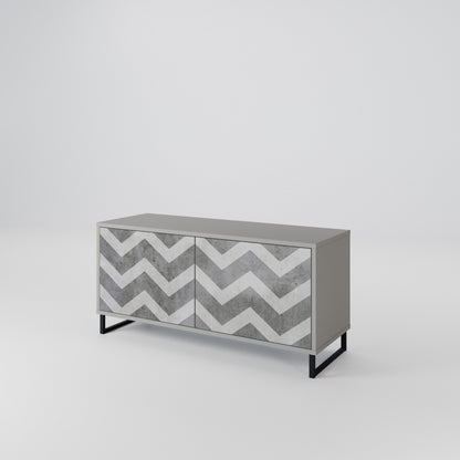TOUGH ZIG ZAG Móvel de TV Compacto de 2 Portas