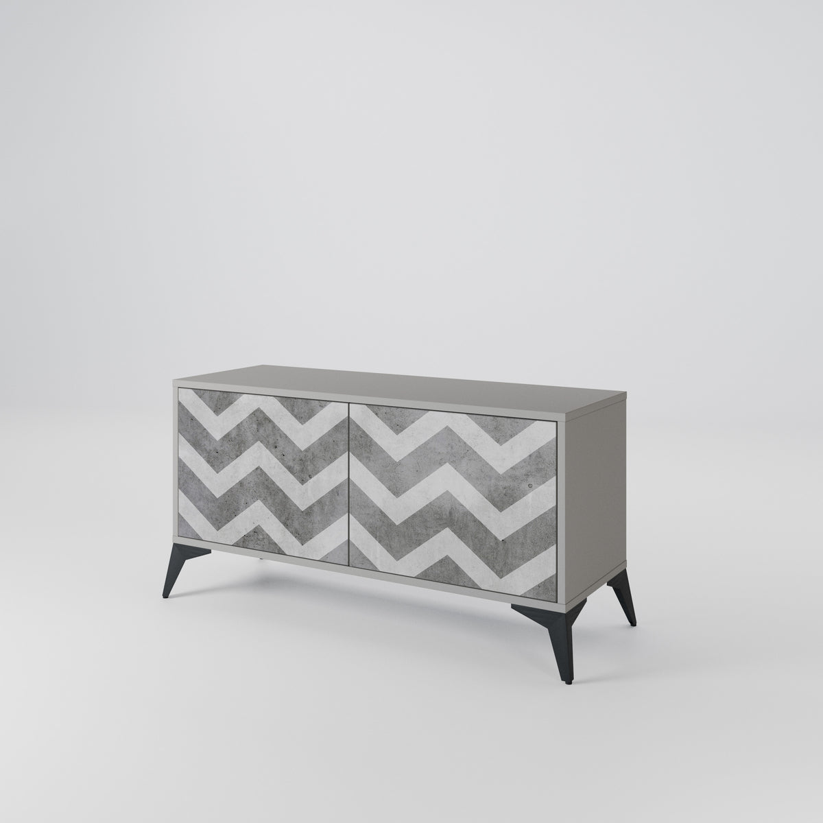 TOUGH ZIG ZAG Móvel de TV Compacto de 2 Portas