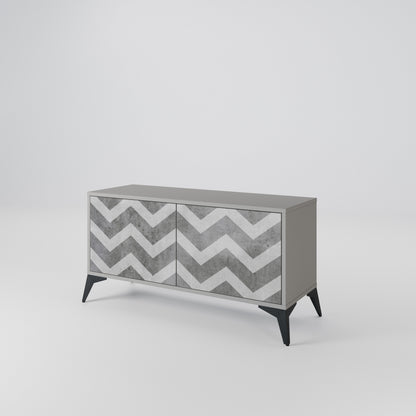 TOUGH ZIG ZAG Móvel de TV Compacto de 2 Portas
