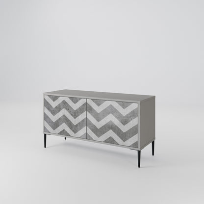 TOUGH ZIG ZAG Móvel de TV Compacto de 2 Portas