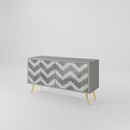 TOUGH ZIG ZAG Móvel de TV Compacto de 2 Portas