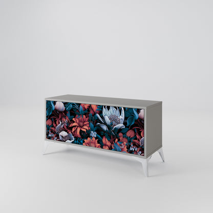 ETHEREAL BLOSSOMS Compact 2-Door TV Cabinet