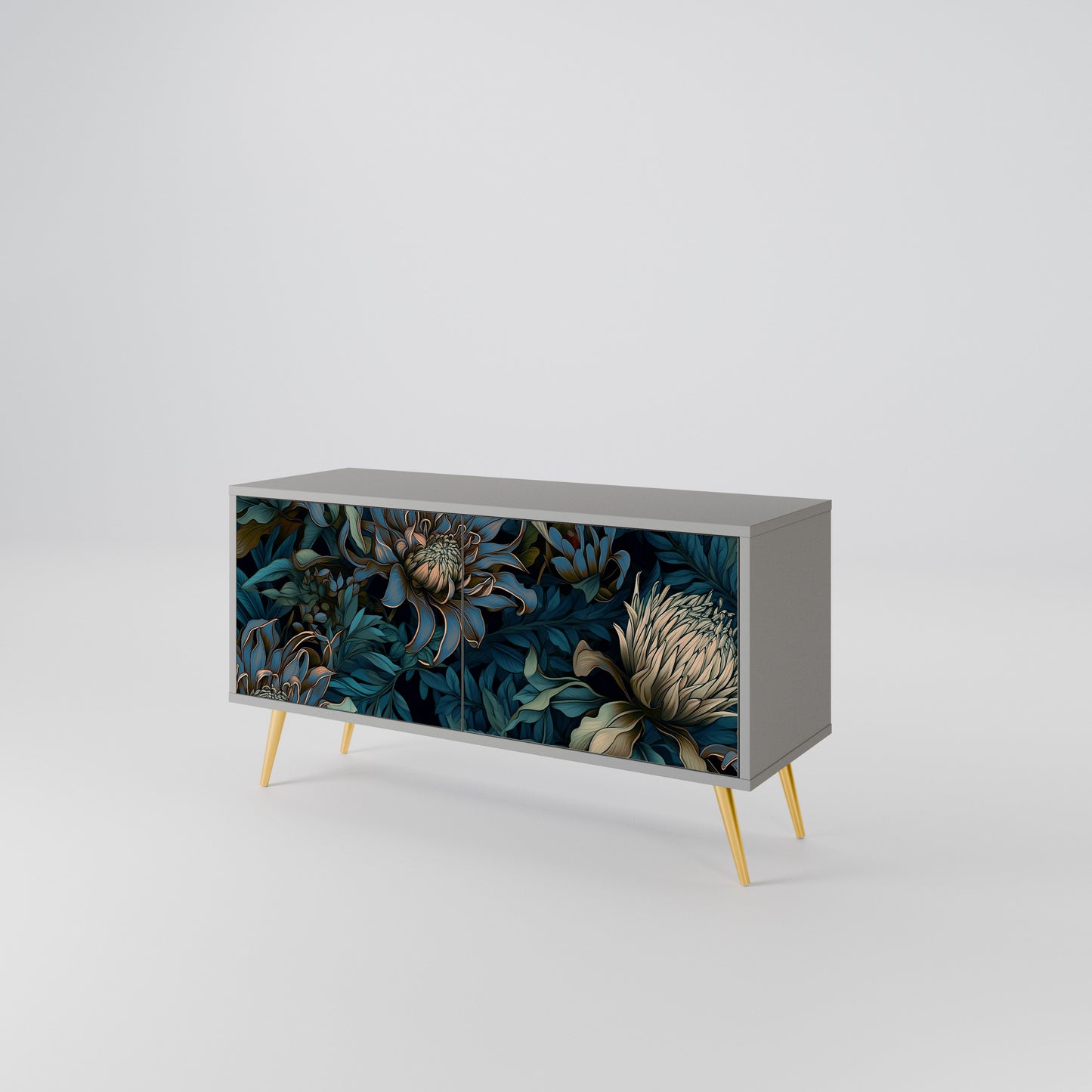TWILIGHT BLOOM Compact 2-Door TV Cabinet