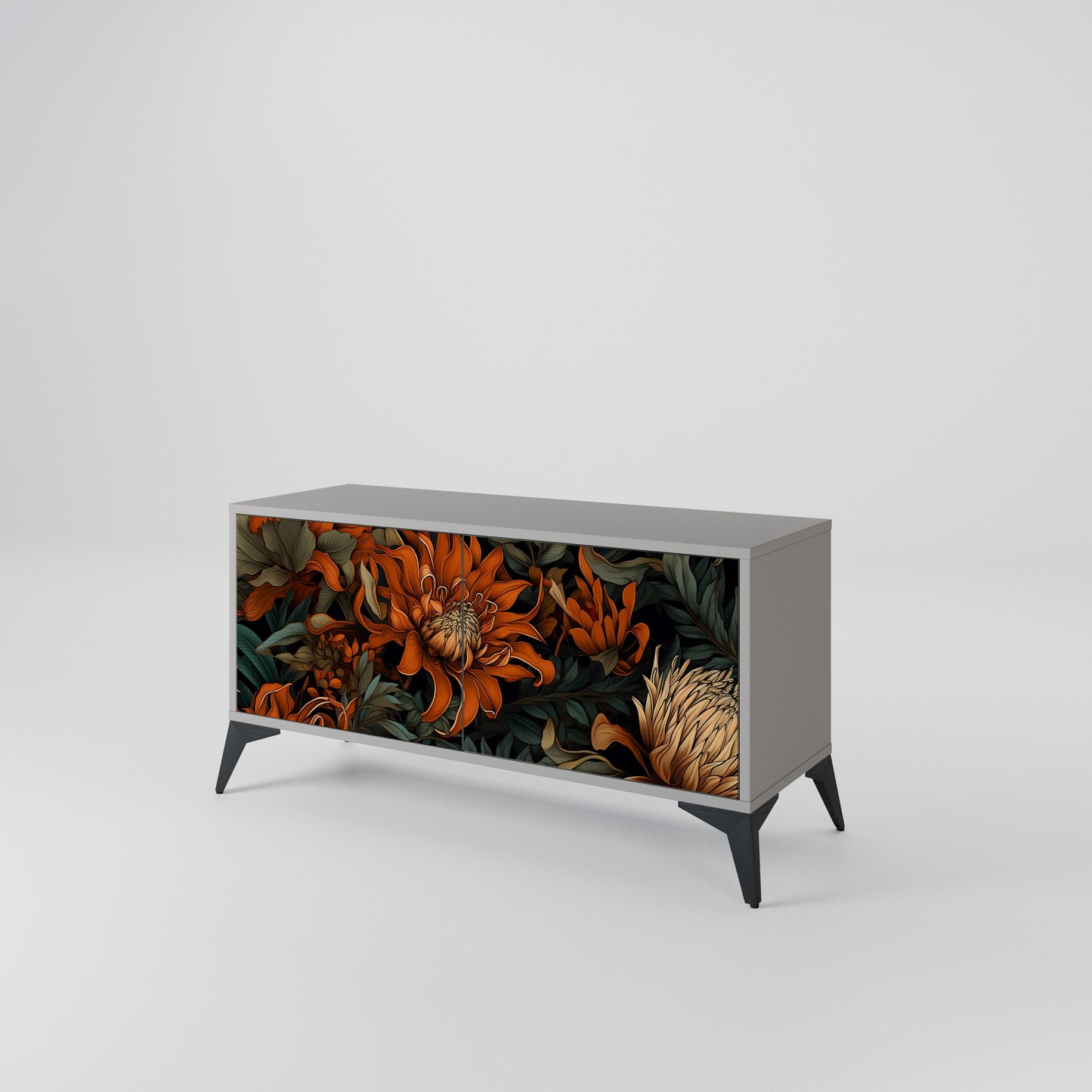 DAWN BLOOM Móvel de TV Compacto de 2 Portas