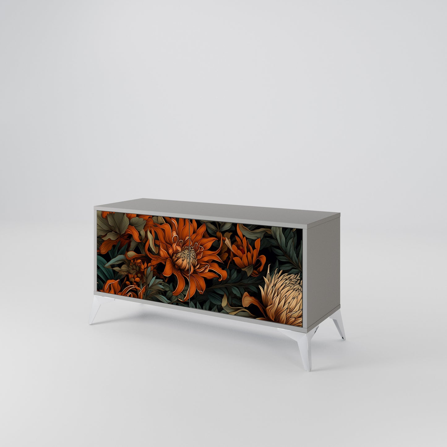 DAWN BLOOM Móvel de TV Compacto de 2 Portas