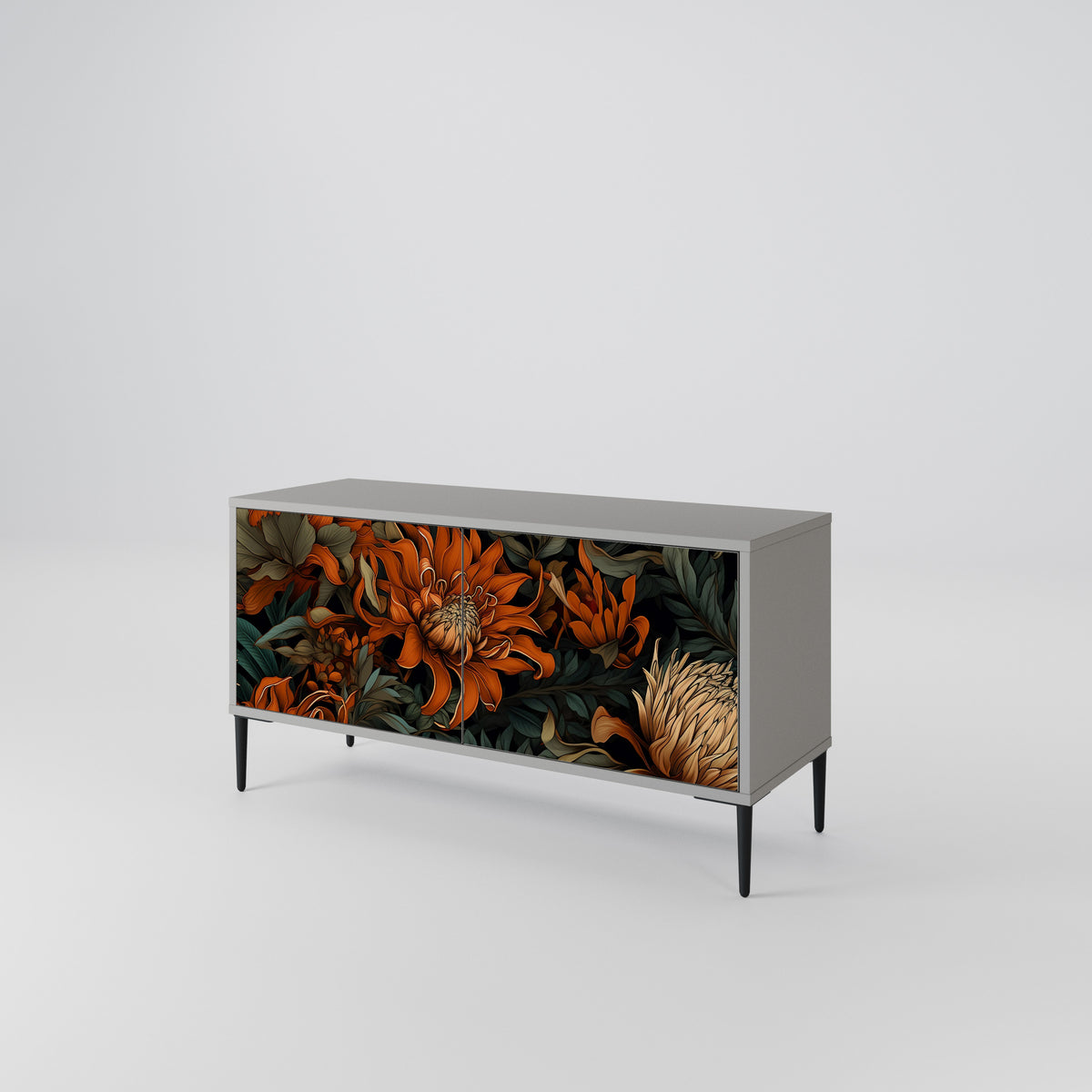 DAWN BLOOM Móvel de TV Compacto de 2 Portas