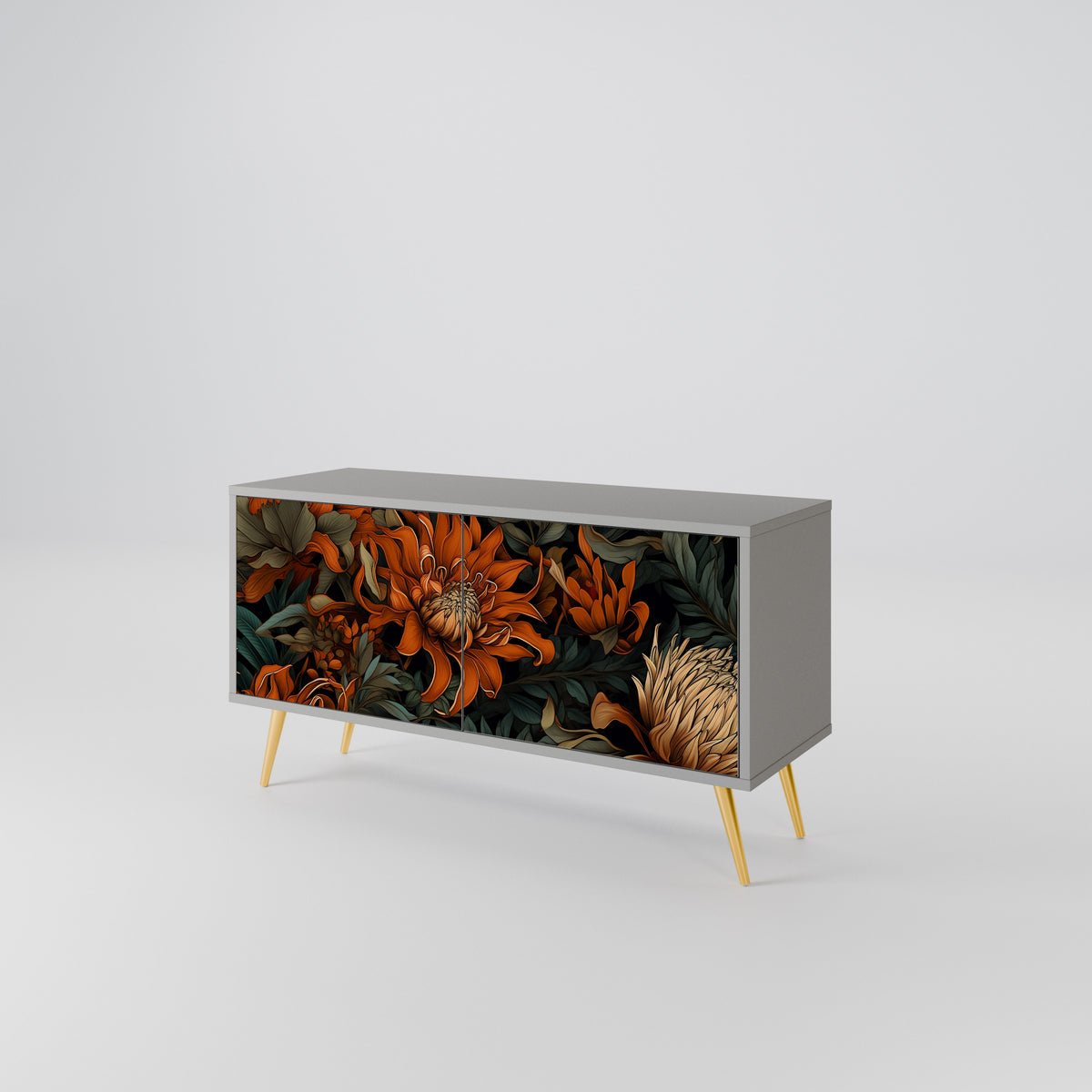 DAWN BLOOM Móvel de TV Compacto de 2 Portas