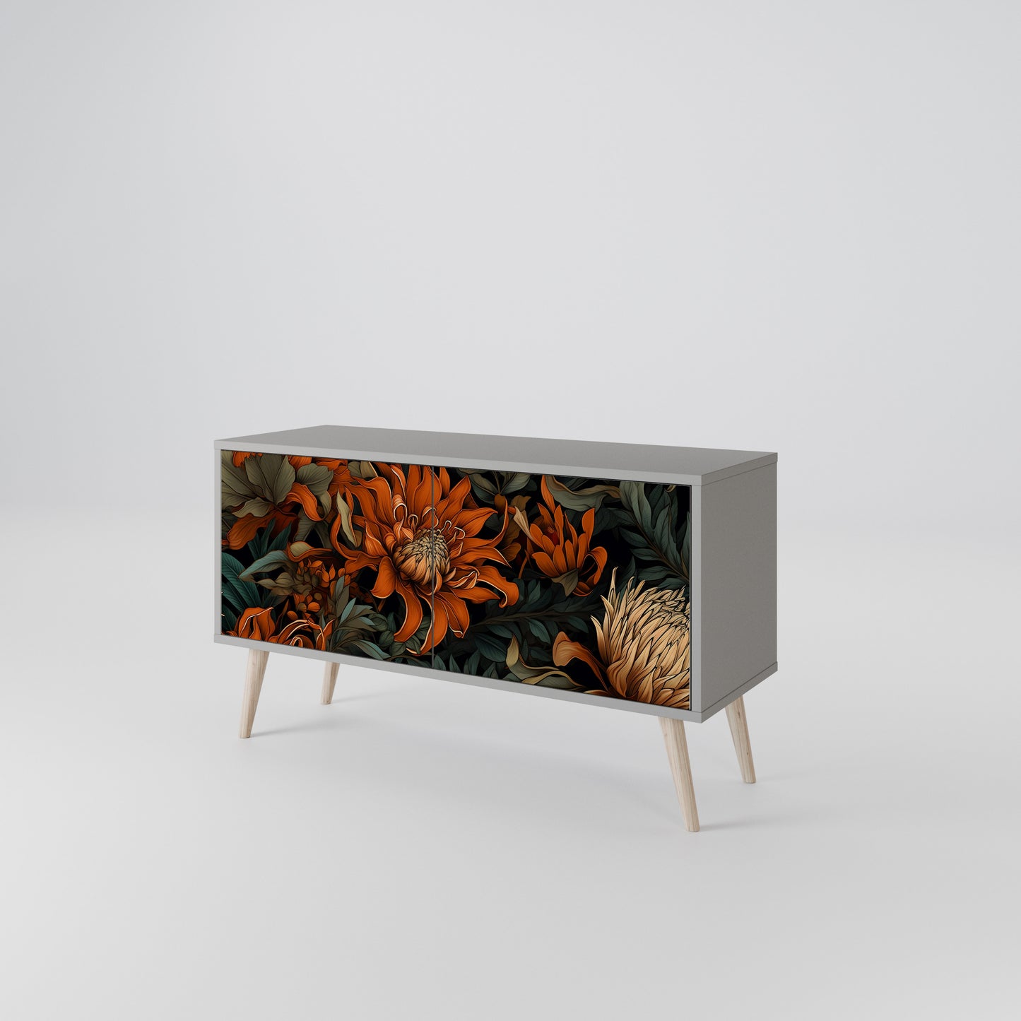 DAWN BLOOM Móvel de TV Compacto de 2 Portas