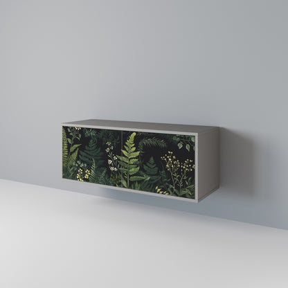 FERN FLOWERS Móvel de TV Compacto de 2 Portas