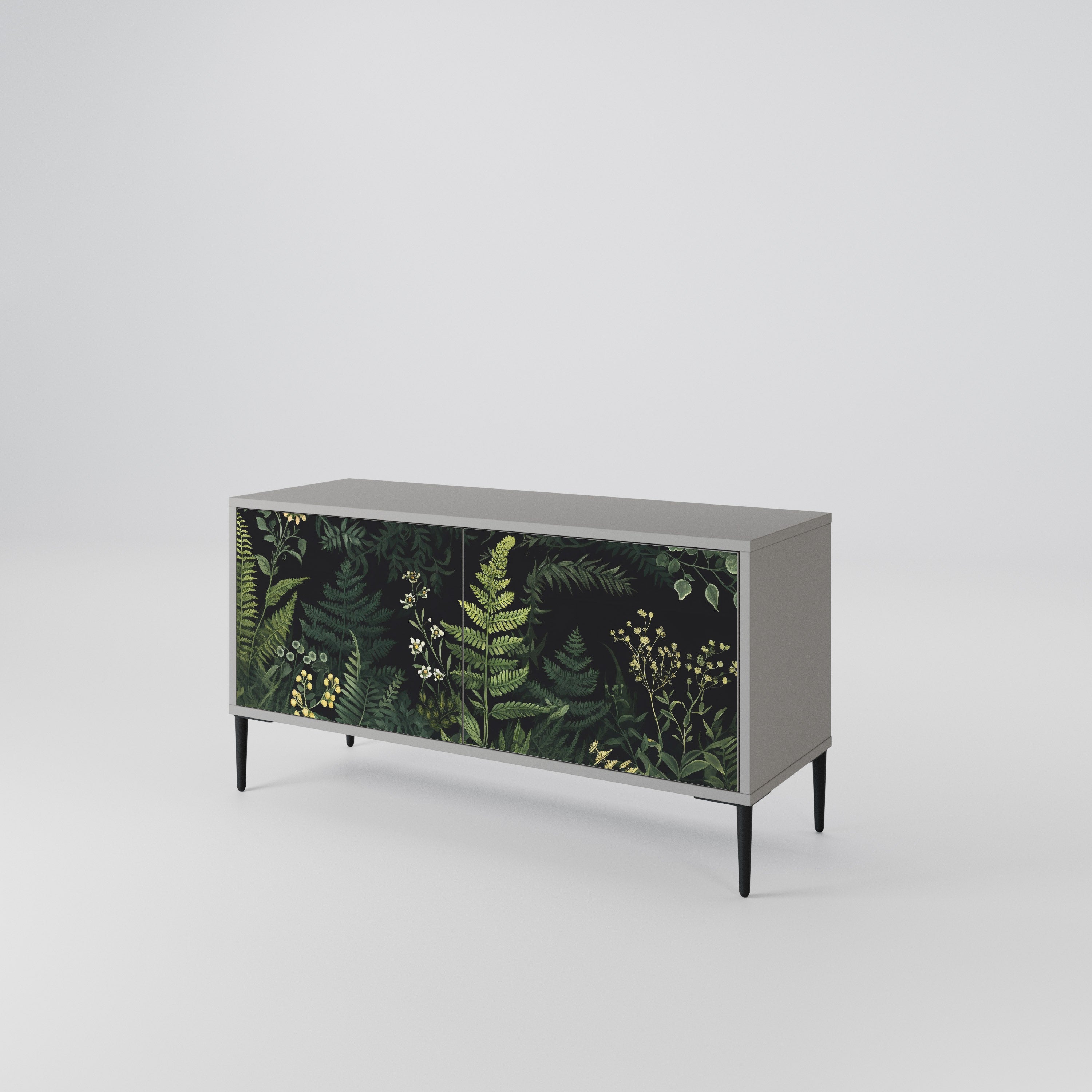 FERN FLOWERS Compact 2-Door TV Cabinet