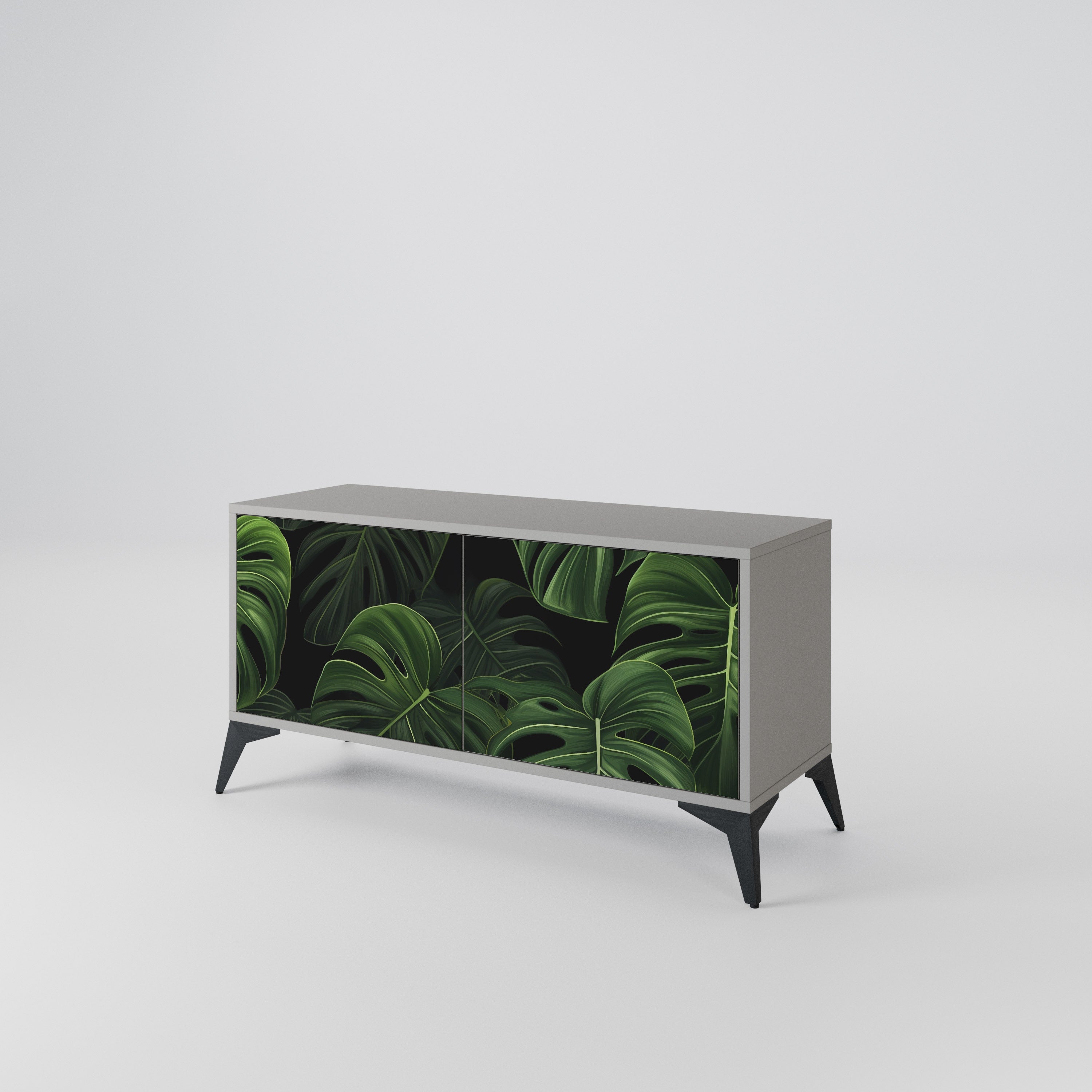 INFINITE MONSTERA Compact 2-Door TV Cabinet
