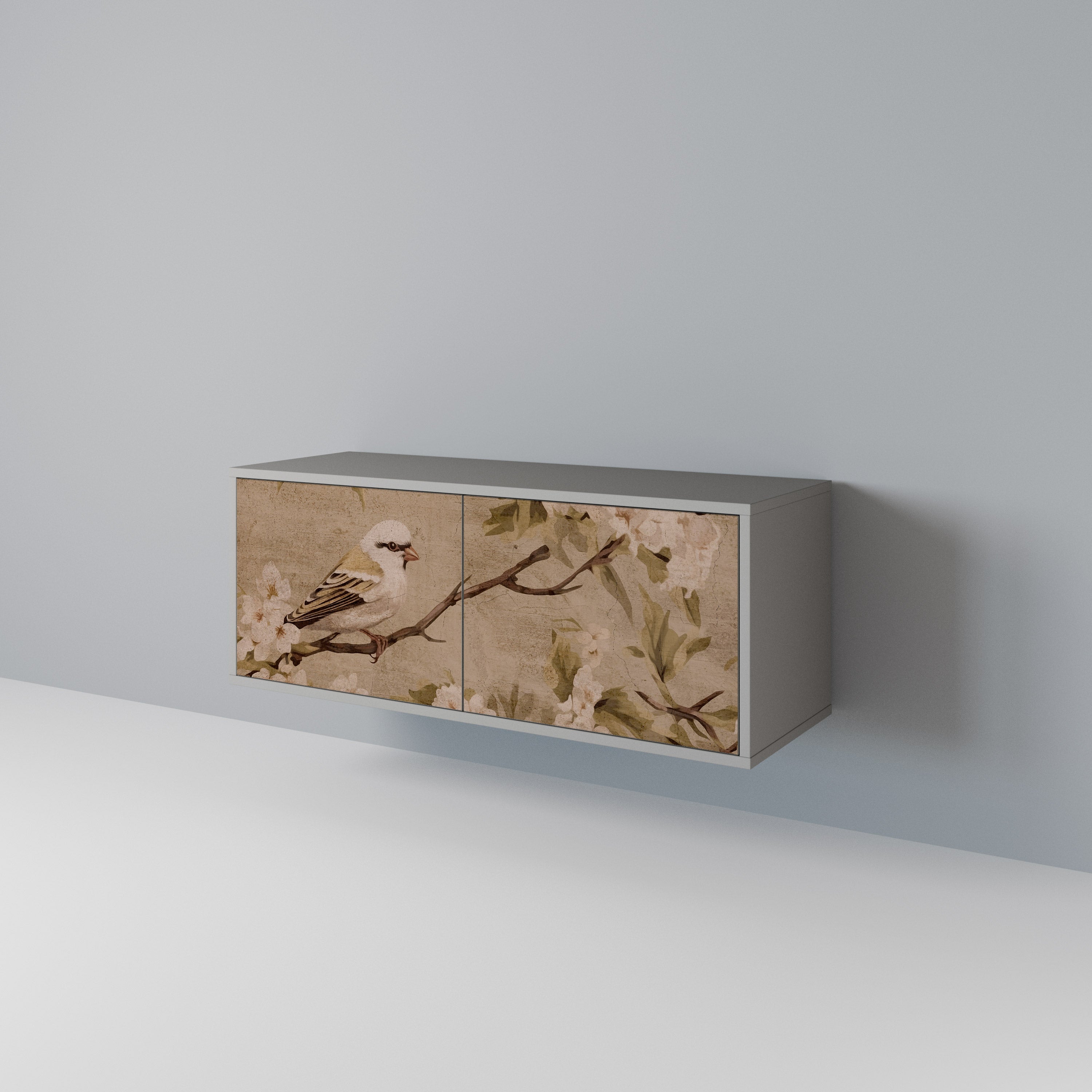 PETAL DISTINGUISH Compact 2-Door TV Cabinet