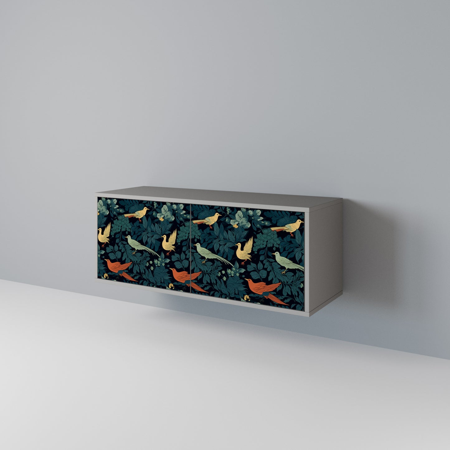 FOWL ORNAMENT Móvel de TV Compacto de 2 Portas