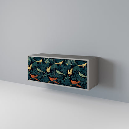 FOWL ORNAMENT Móvel de TV Compacto de 2 Portas