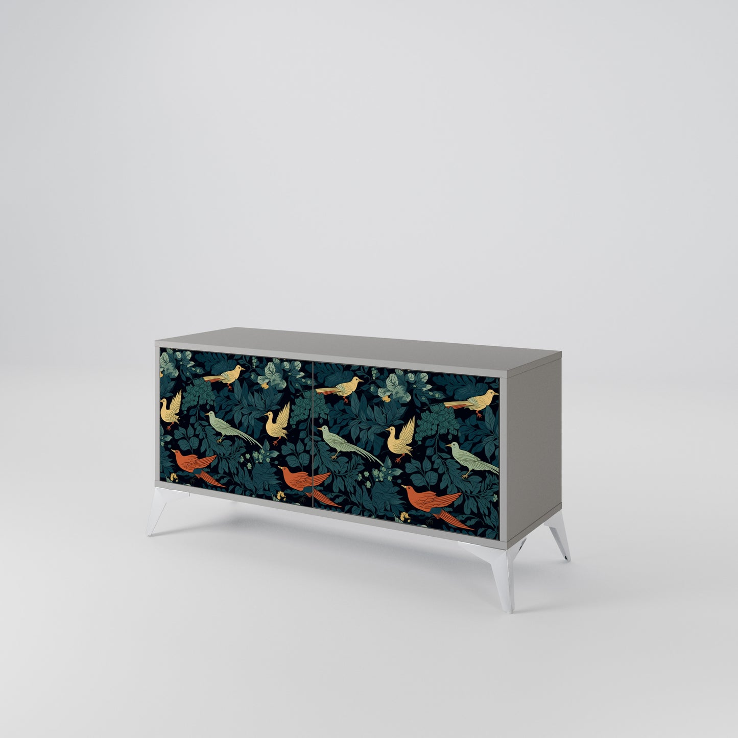 FOWL ORNAMENT Móvel de TV Compacto de 2 Portas