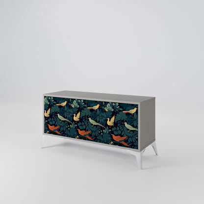 FOWL ORNAMENT Móvel de TV Compacto de 2 Portas