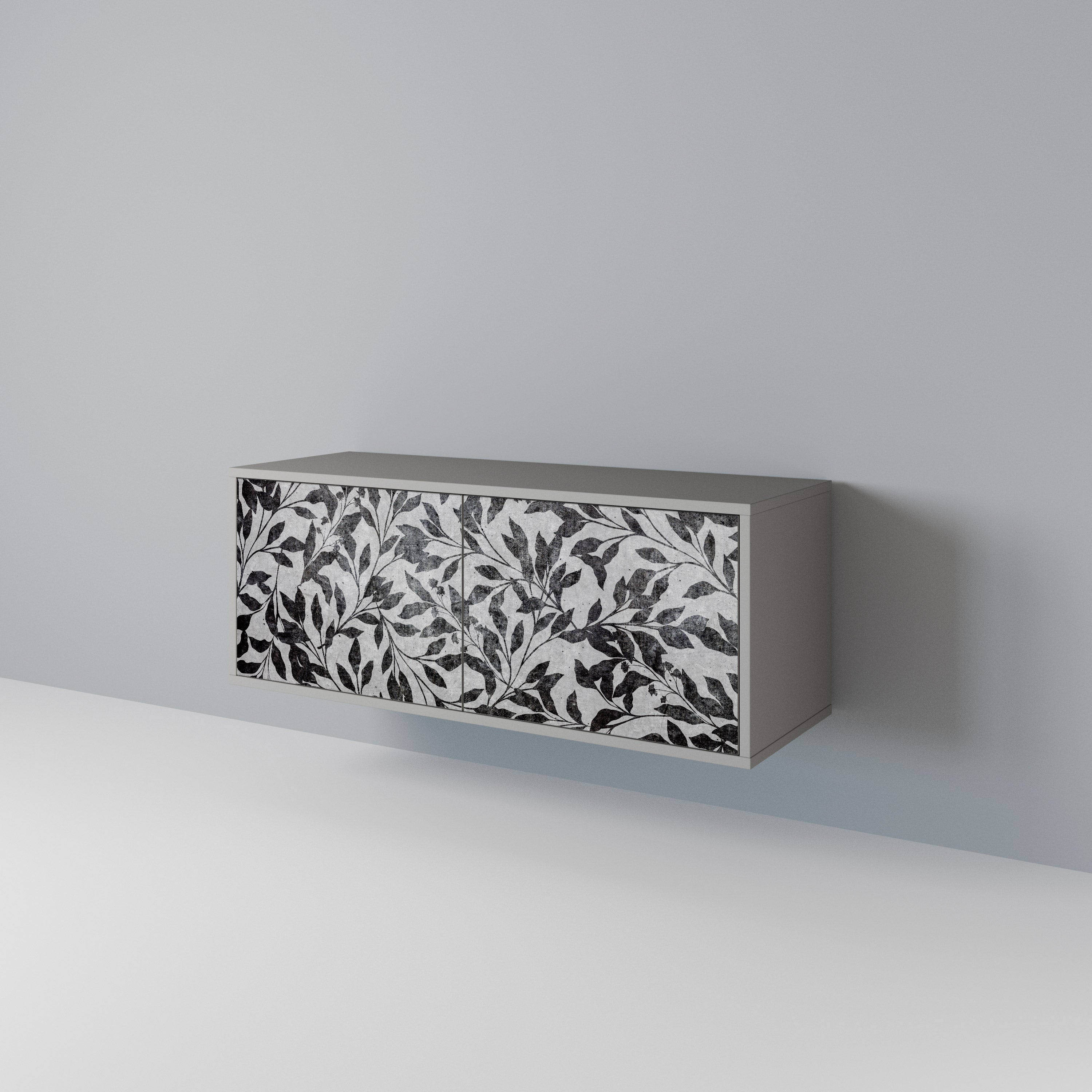 CHARCOAL SPROUT Compact 2-Door TV Cabinet