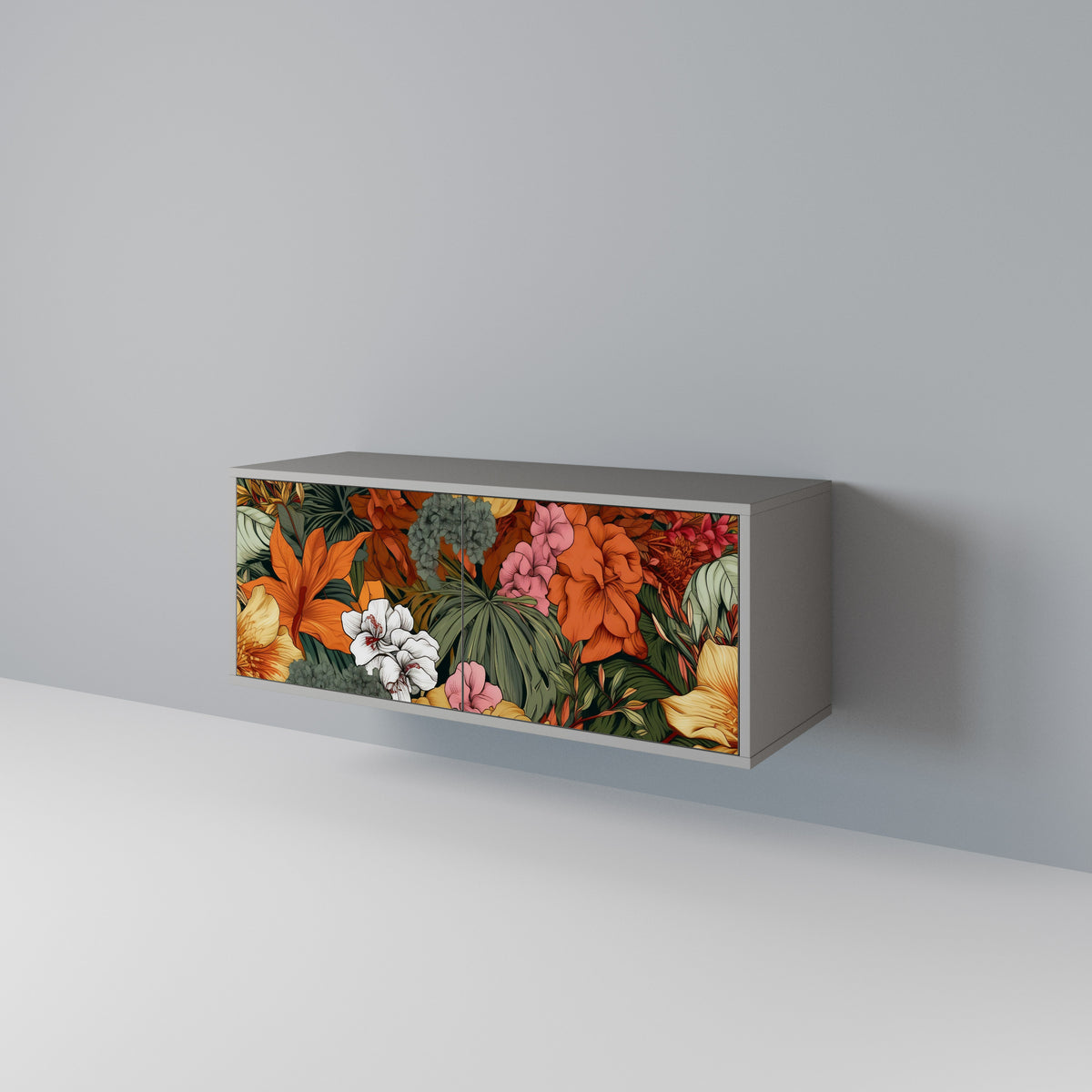 RADIANT FLORA Compact 2-Door TV Cabinet