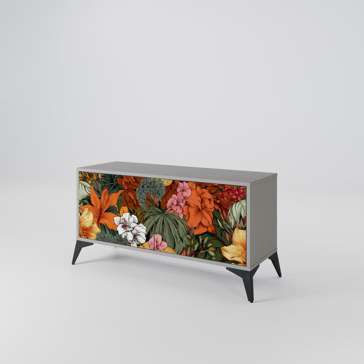 RADIANT FLORA Móvel de TV Compacto de 2 Portas