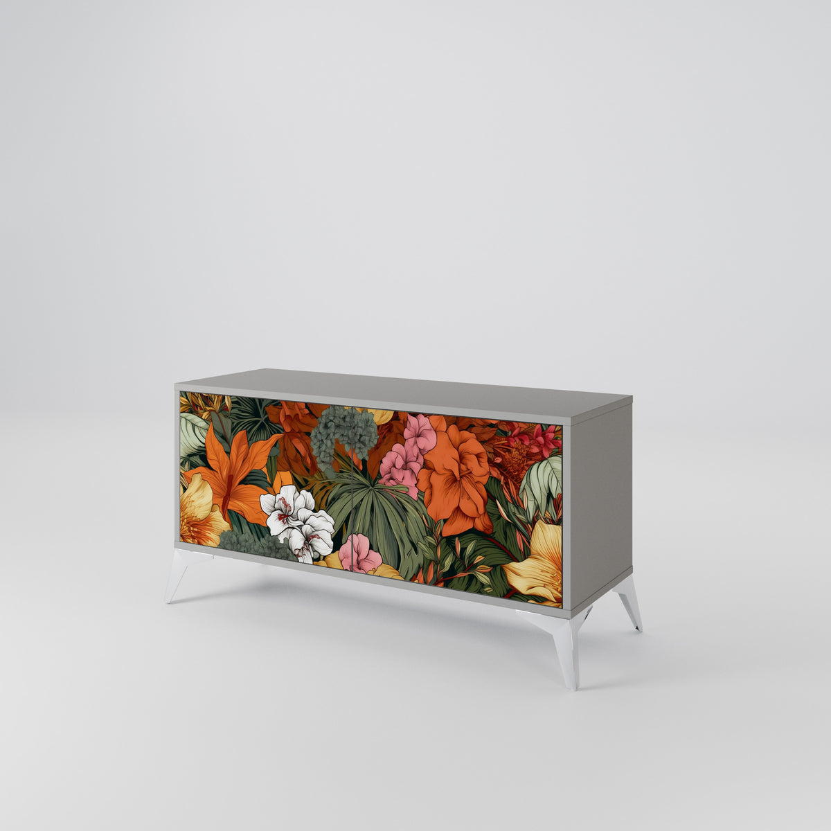 RADIANT FLORA Móvel de TV Compacto de 2 Portas