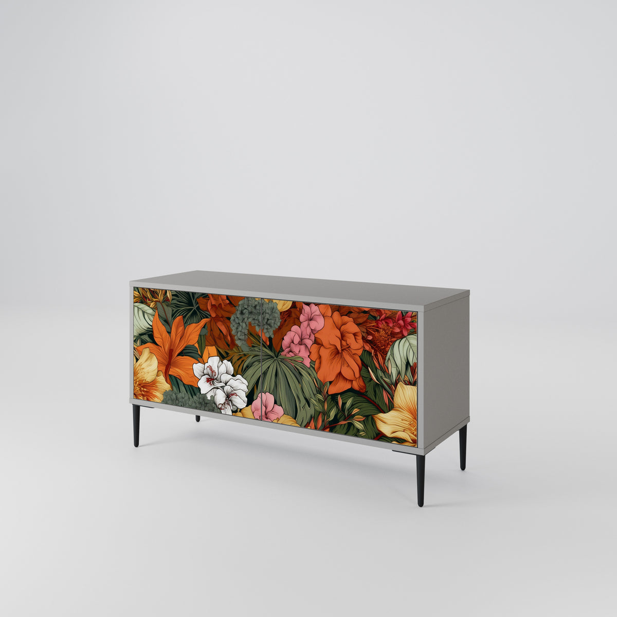 RADIANT FLORA Móvel de TV Compacto de 2 Portas