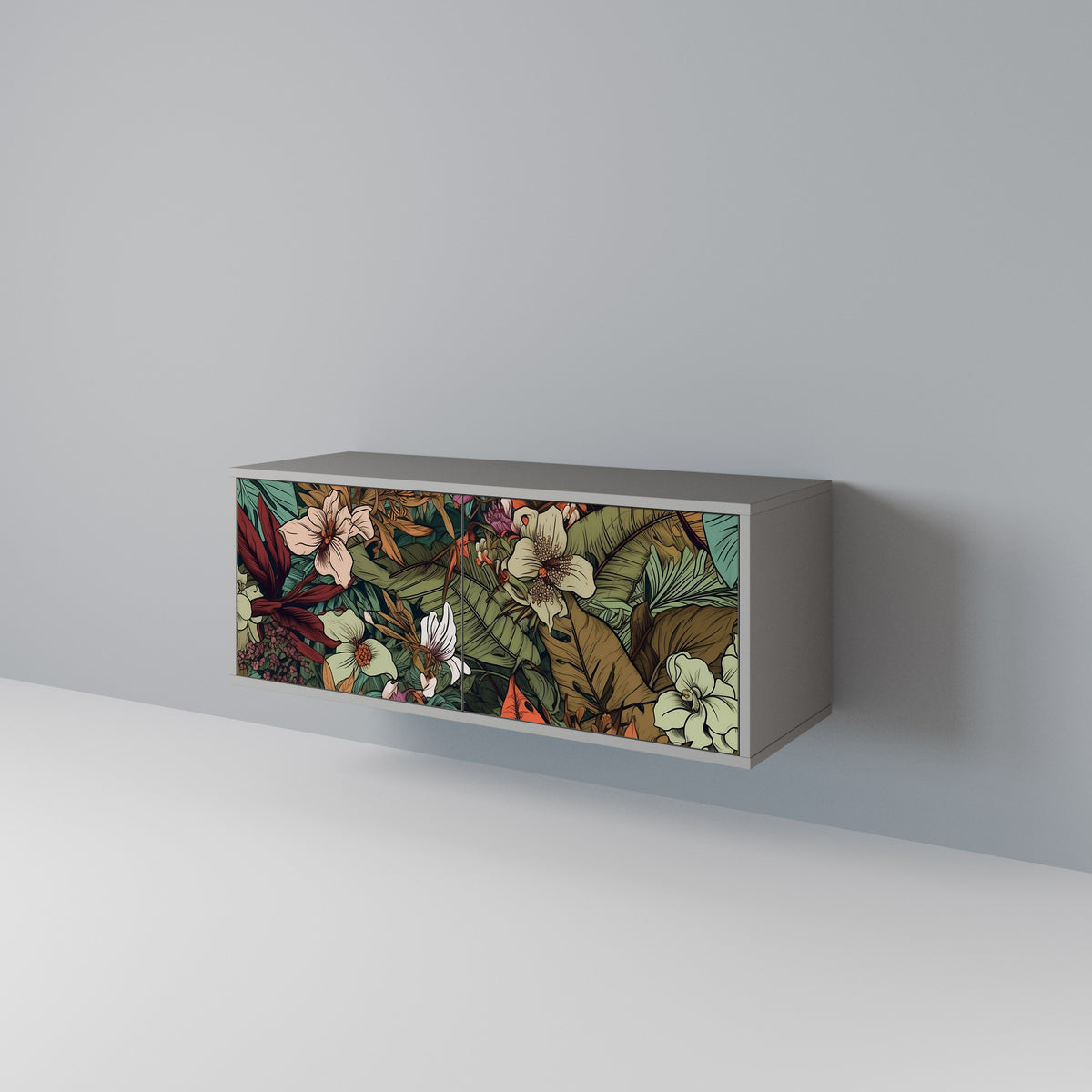BOTANICAL EMERGENCE Móvel de TV Compacto de 2 Portas