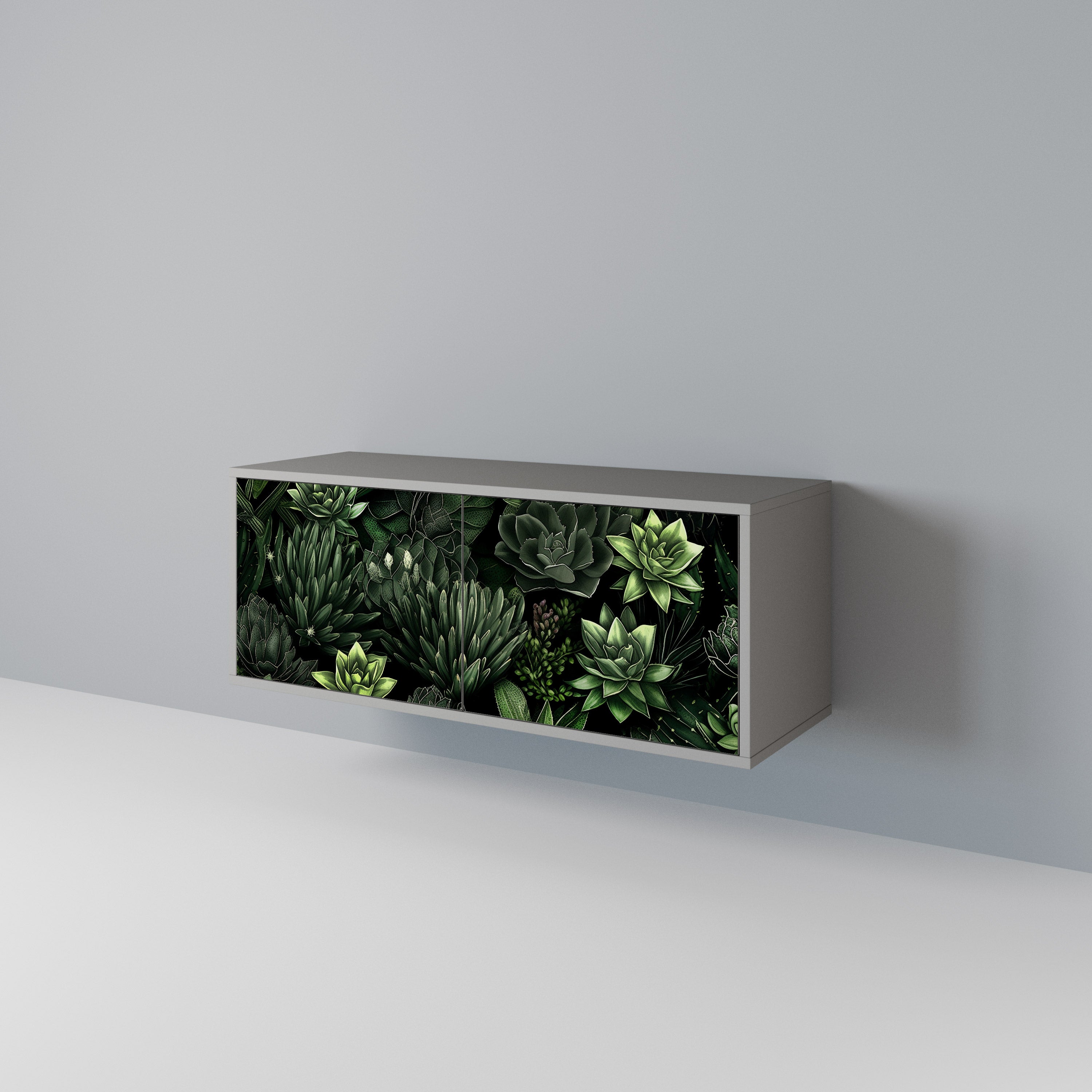 SUCCULENT JUNGLE Compact 2-Door TV Cabinet