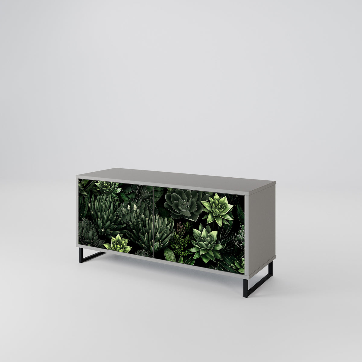 SUCCULENT JUNGLE Móvel de TV Compacto de 2 Portas