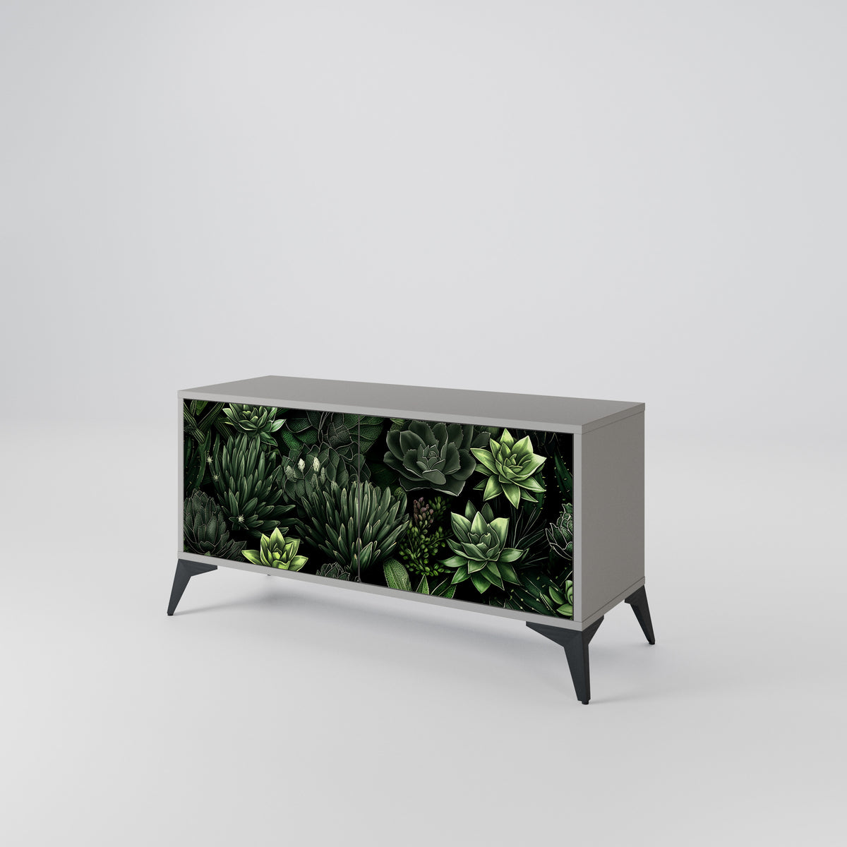 SUCCULENT JUNGLE Móvel de TV Compacto de 2 Portas