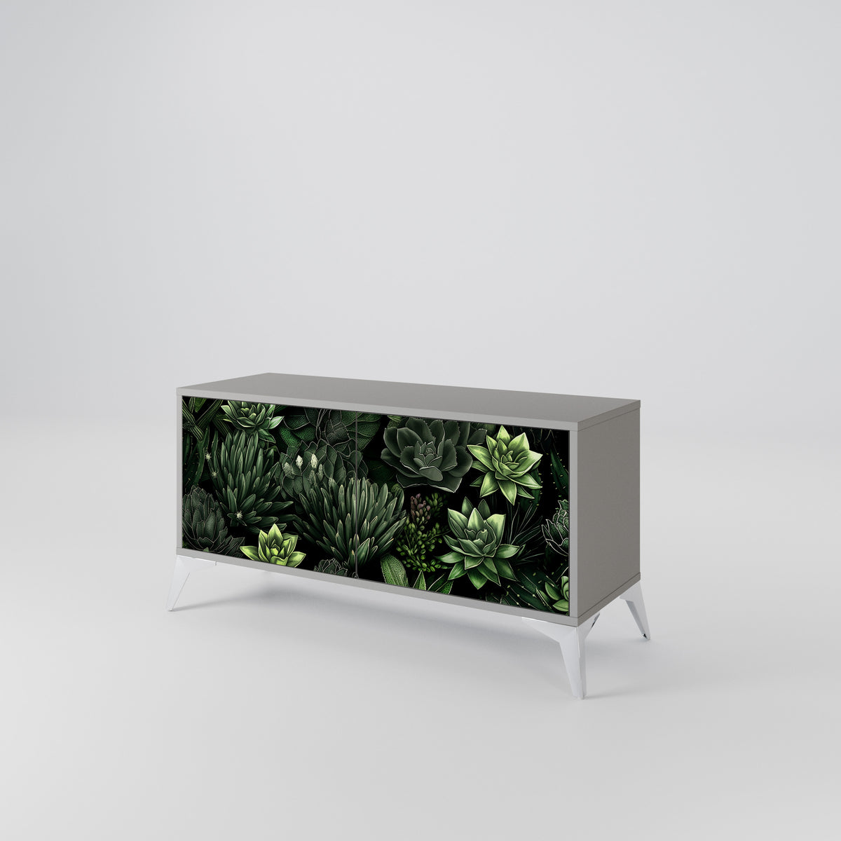 SUCCULENT JUNGLE Móvel de TV Compacto de 2 Portas