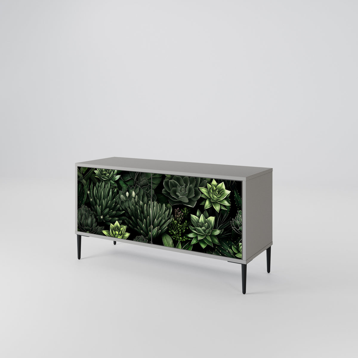 SUCCULENT JUNGLE Móvel de TV Compacto de 2 Portas