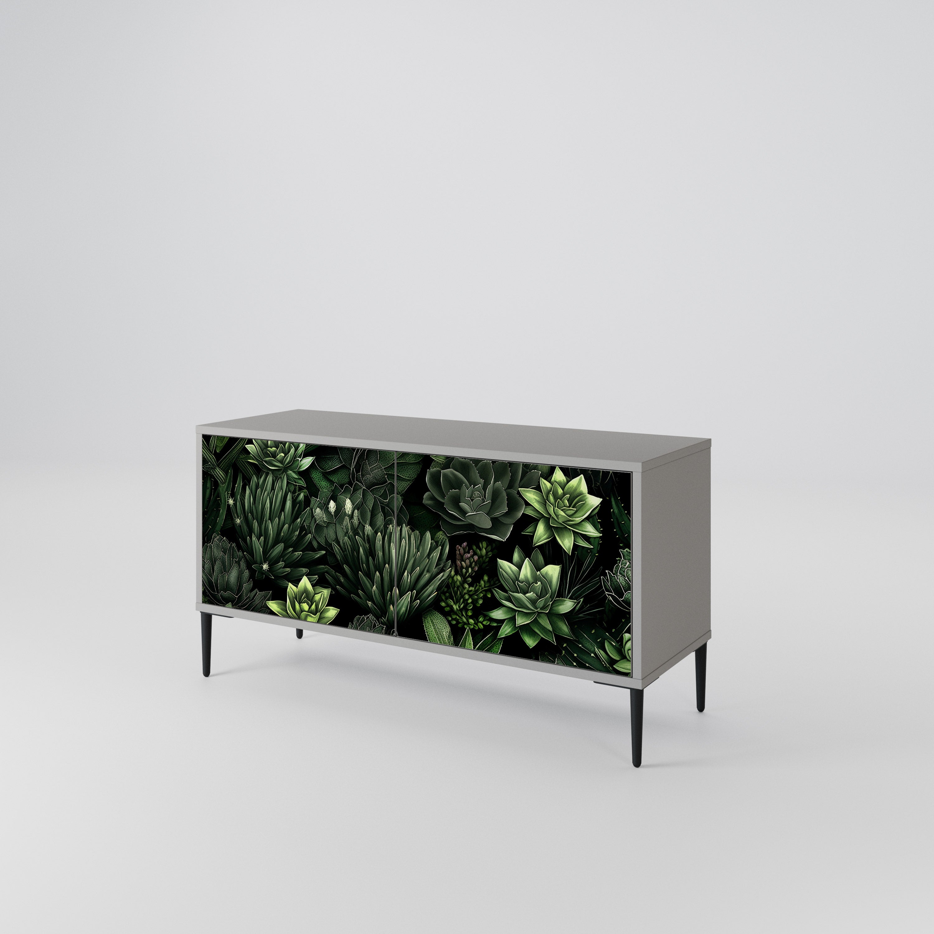 SUCCULENT JUNGLE Compact 2-Door TV Cabinet