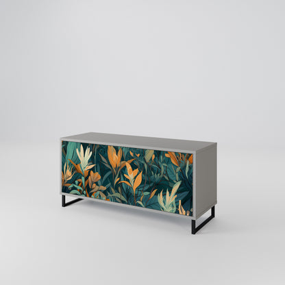 FLORAL SERENITY Móvel de TV Compacto de 2 Portas