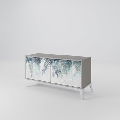 PALM VEIL Móvel de TV Compacto de 2 Portas