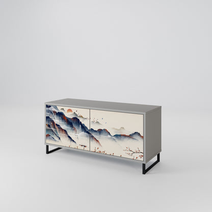 JAPANESE LANDSCAPE Móvel de TV Compacto de 2 Portas